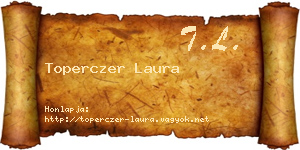 Toperczer Laura névjegykártya