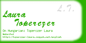 laura toperczer business card